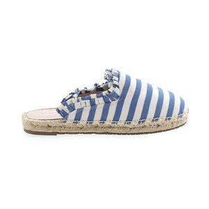 kate spade new york Unisex-Adult Laila Mule sz 6 1/2 blue white stripe espadrill